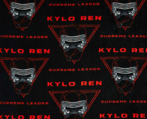 Star Wars Supreme Leader Kylo Ren Fleece Black