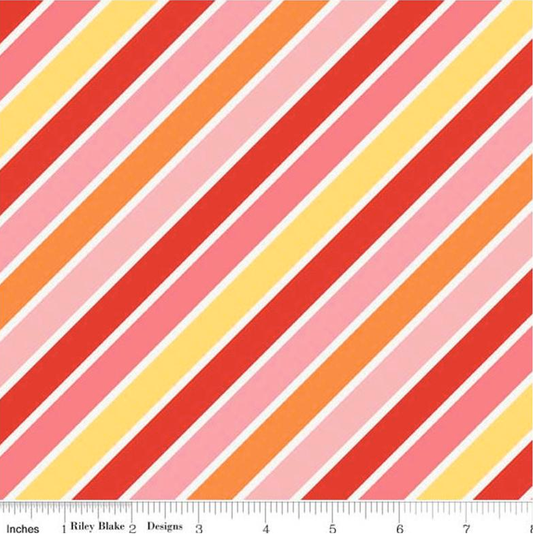 Stripe Pink "Hello Sunshine" by Lori Whitlock