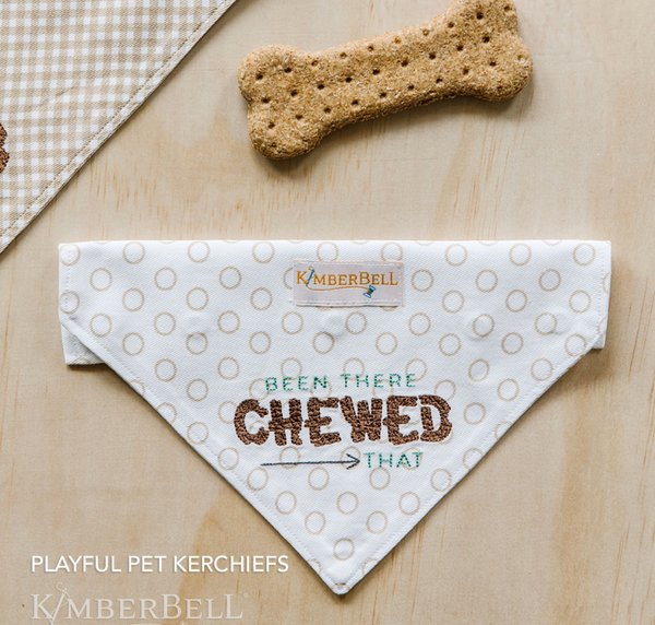 Playful Pet Kerchiefs embroidery designs KD5106