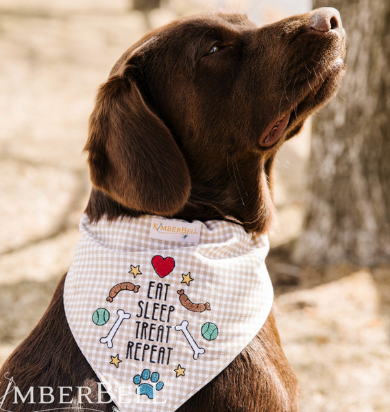 Playful Pet Kerchiefs embroidery designs KD5106