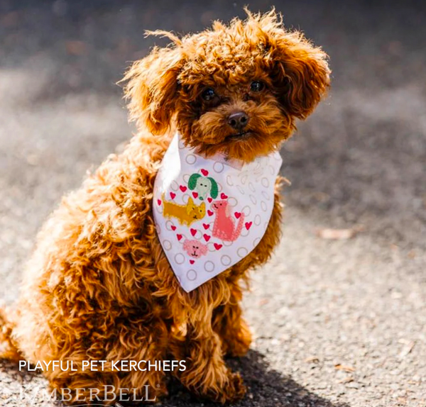 Playful Pet Kerchiefs embroidery designs KD5106