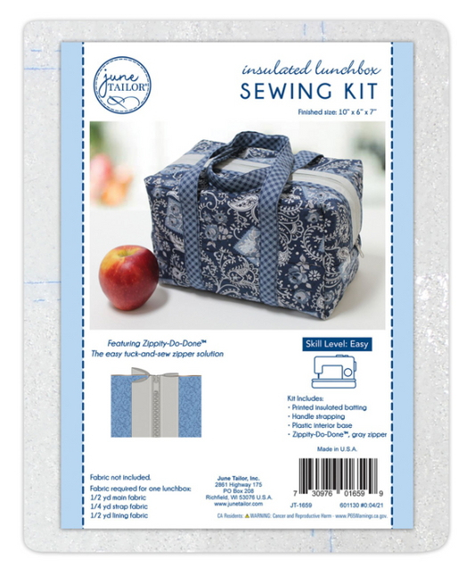 Insulated Lunchbox Sewing Kit with Zippity-Do-Done