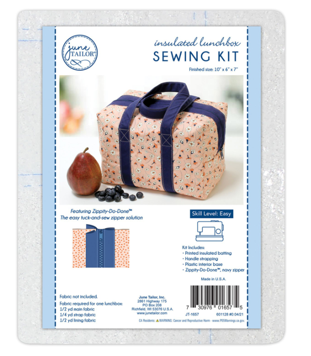 Insulated Lunchbox Sewing Kit with Zippity-Do-Done