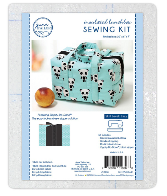 Insulated Lunchbox Sewing Kit with Zippity-Do-Done