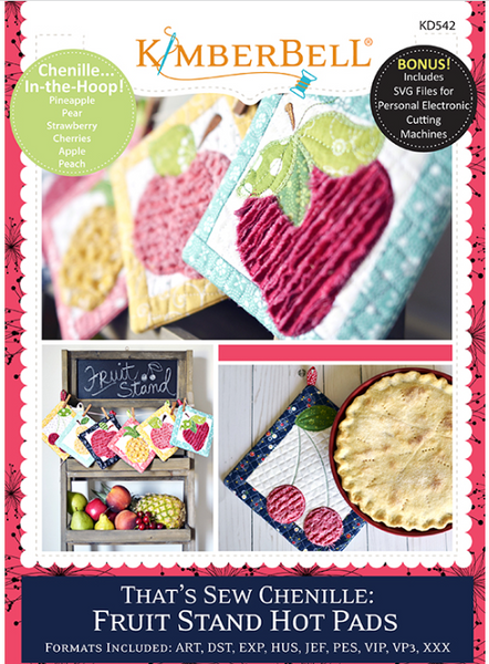 That's Sew Chenille Fruit Stand Hot Pads KD542
