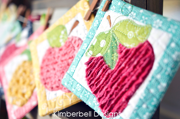 That's Sew Chenille Fruit Stand Hot Pads KD542