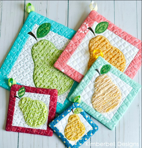 That's Sew Chenille Fruit Stand Hot Pads