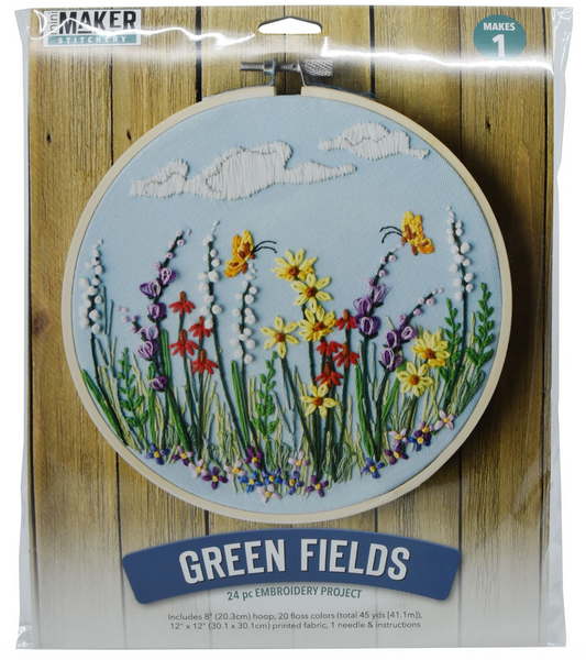 Green Fields - Embroidery Kit
