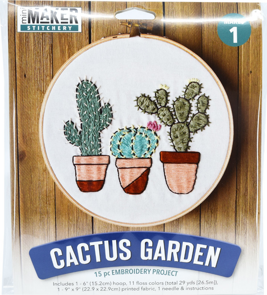 Cactus Garden - Embroidery Kit