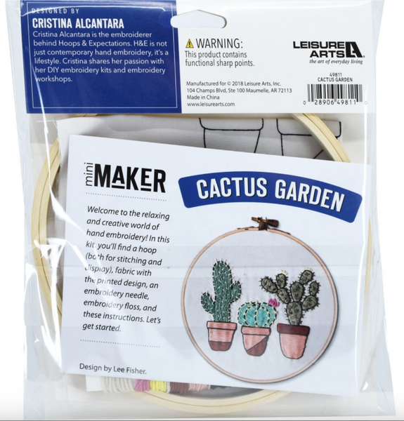 Cactus Garden - Embroidery Kit