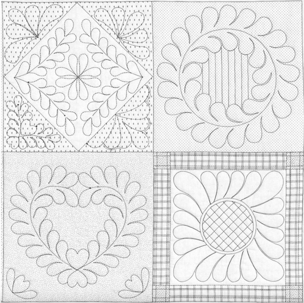 Skill builder #2  Machine Quilting Practice Panels (36")