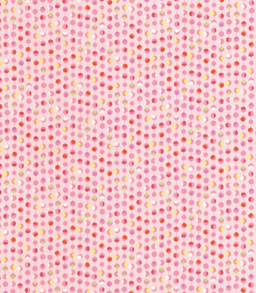 Dots Fabric - Pink Fabric - Cotton Fabric