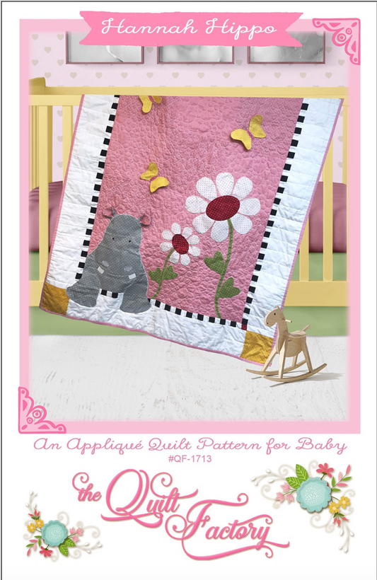 Hannah Hippo Fabric Kit - Quilt Pattern - Sewing Quilt