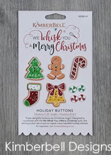 We whisk you a Merry Christmas Holiday Buttons Embellishment
