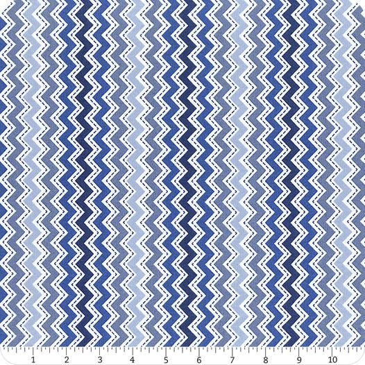 Kimberbell Basics Blue Chevron