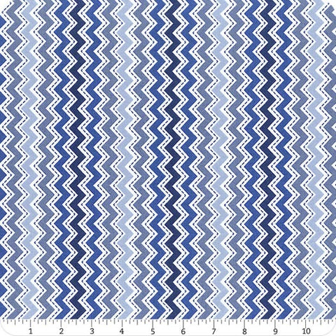 Kimberbell Basics Blue Chevron