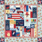 Red, White and Bloom quilt kit