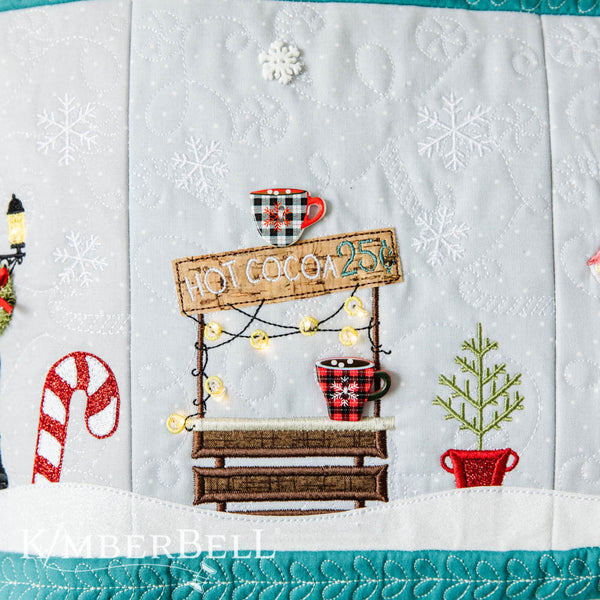 Candy Cane Lane Bench Pillow Embroidery version KD5103