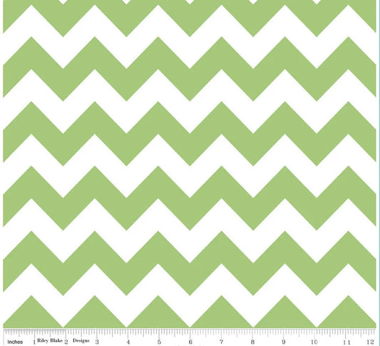 Green Chevron Fabric -  Chevron Fabric