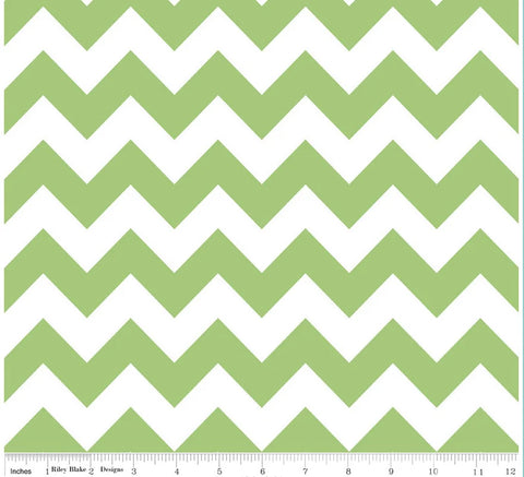 Green Chevron Fabric -  Chevron Fabric