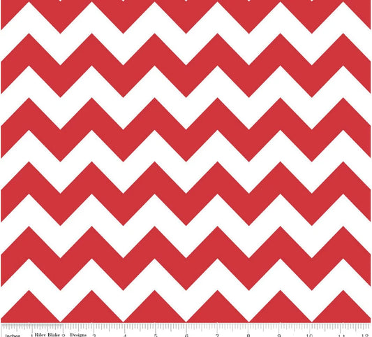 Red Chevron Fabric -  Chevron Fabric