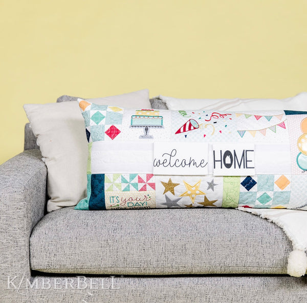 Shout Hooray! Bench Pillow embroidery cd KD5120