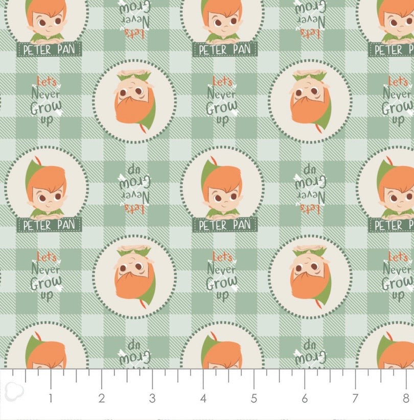 Peter Pan And Tinker Bell Collection - Plaid Badges
