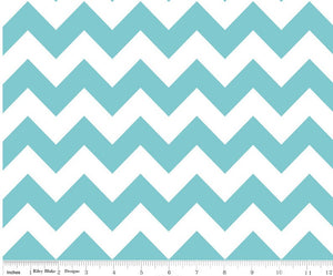 Sparkle Agua Chevron Fabric -  Chevron Fabric