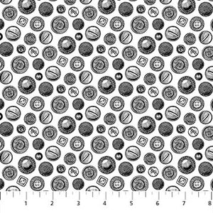 Sewing is my happy place fabric by Northcott Fabric