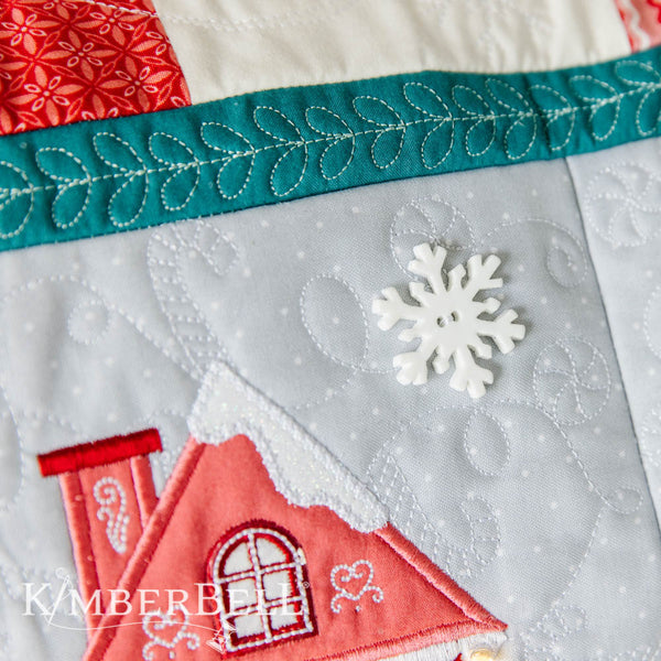 Candy Cane Lane Bench Pillow Embroidery version KD5103