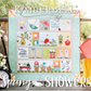 Spring Showers Quilt for Machine Embroidery