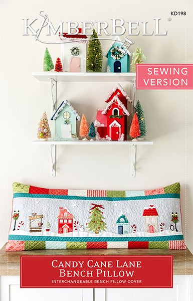 Candy Cane Lane Bench Pillow Embroidery version KD5103