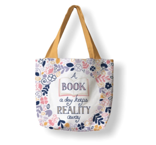 Cut and Sew Tote Panel Literary by Camelot Fabrics