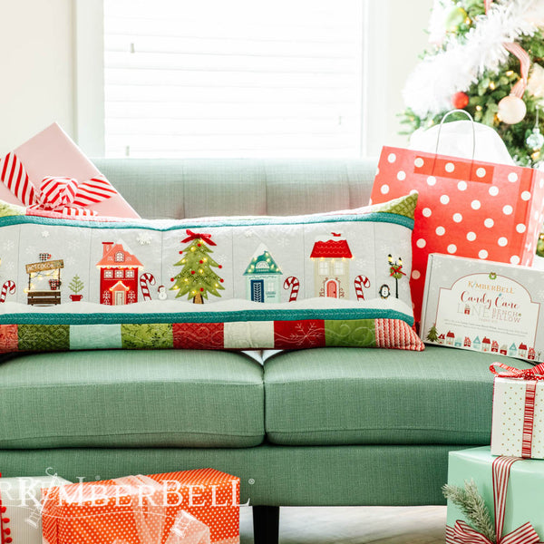 Candy Cane Lane Bench Pillow Embroidery version KD5103
