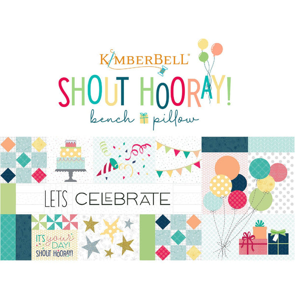 Shout Hooray! Bench Pillow embroidery cd KD5120