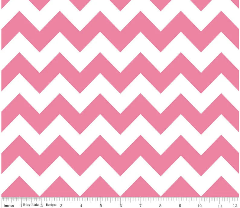Hot Pink Chevron Fabric -  Chevron Fabric