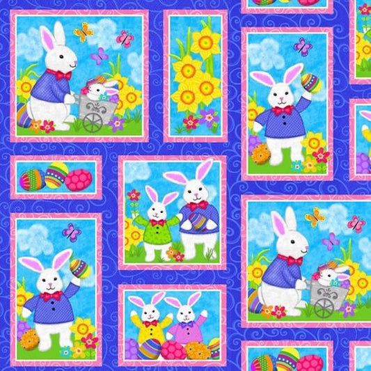 Hello Spring - Bunny - Easter Fabric