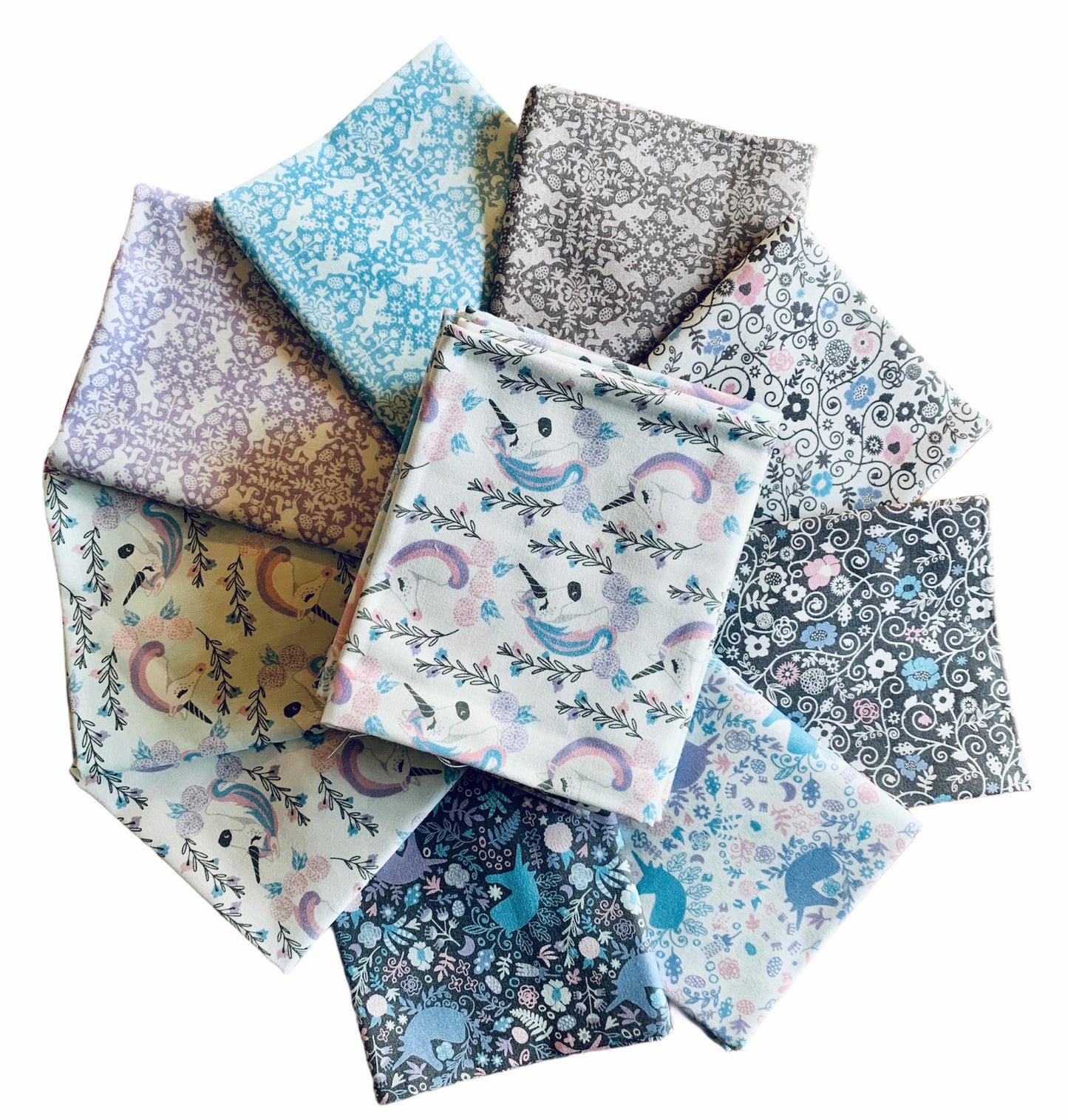 Unicorn fat quarter bundle