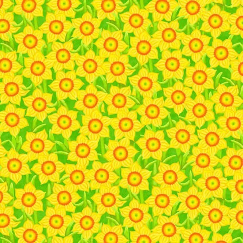 Hello Spring - Flower - Easter Fabric