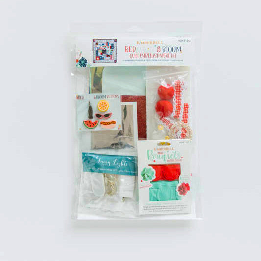 RED, WHITE & BLOOM EMBELLISHMENT BUNDLE