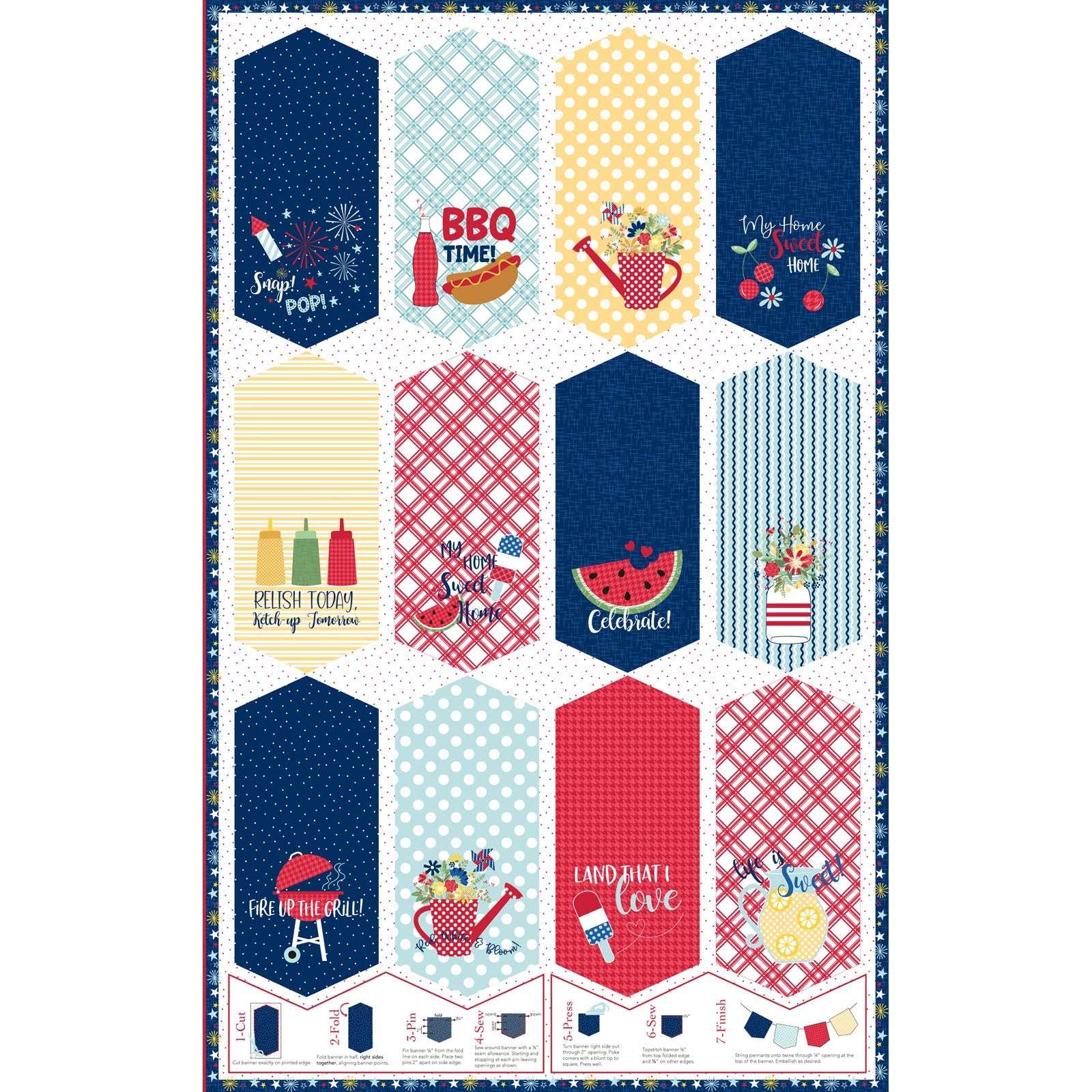 Red, White, & Bloom and Main Street Celebration Banner