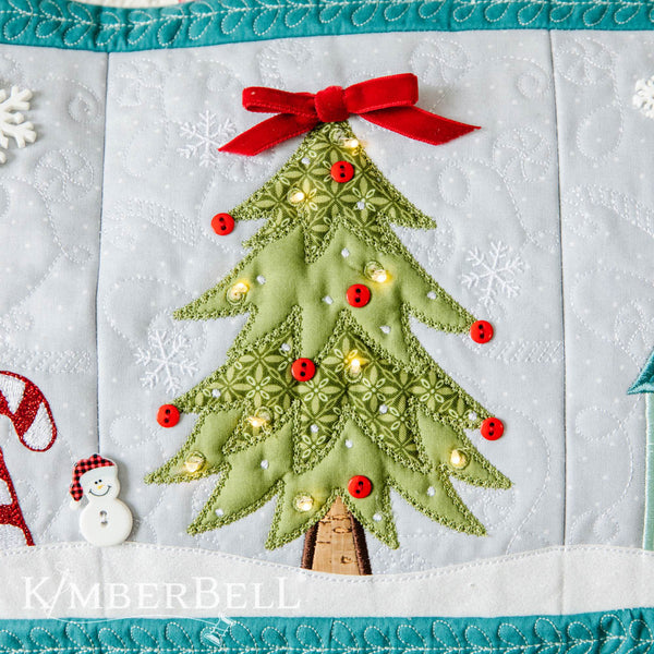 Candy Cane Lane Bench Pillow Embroidery version KD5103
